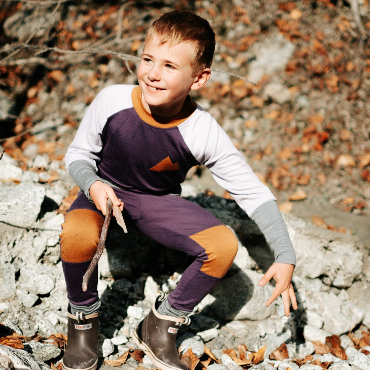 Big Kid Explorer Merino Crew Top