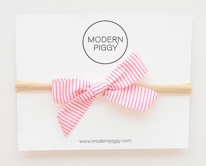 Candy Stripe | Hand-tied Bow