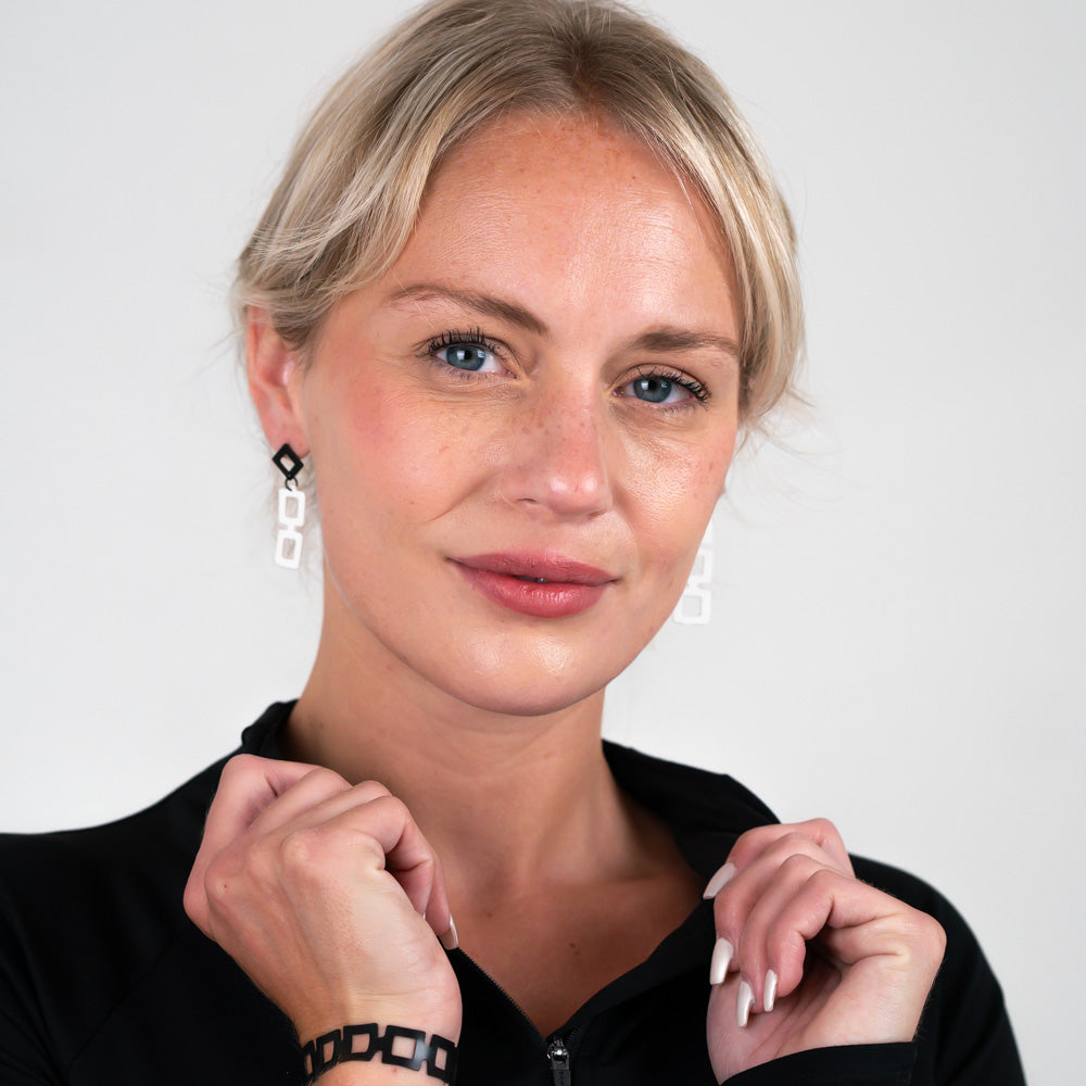 Diamond+Chain Earrings