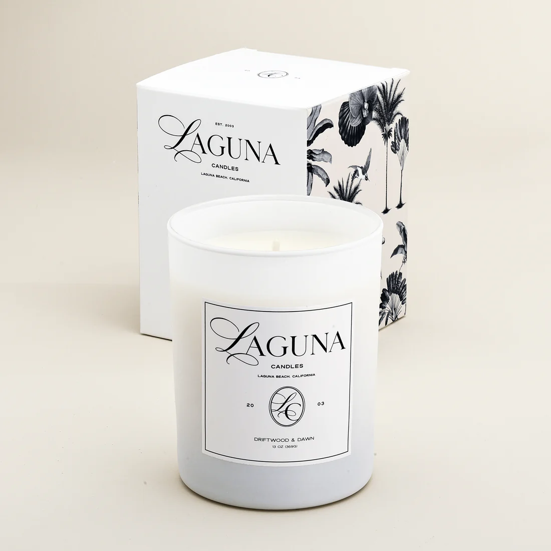 Driftwood & Dawn Luxury Candle | Fresh Tropical Botanical Scent