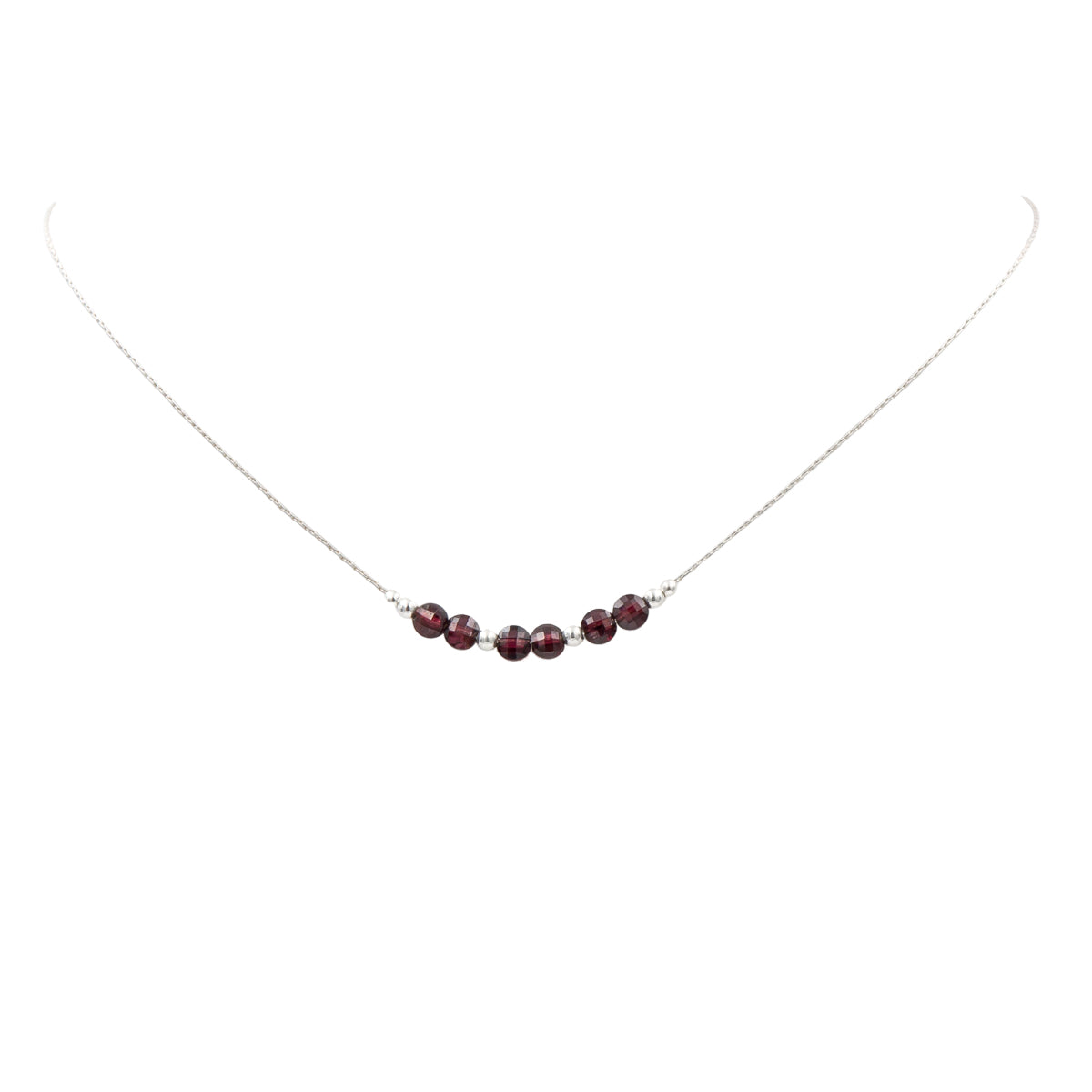 Sparkling Garnets ~ Necklace & Earrings Set