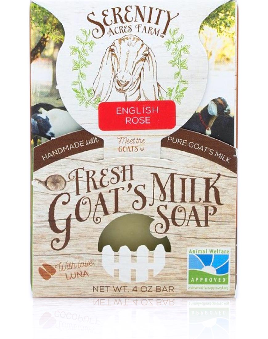 English Rose Goat Milk Soap - Classic Floral Cleanse from Serenity Acres Farm™