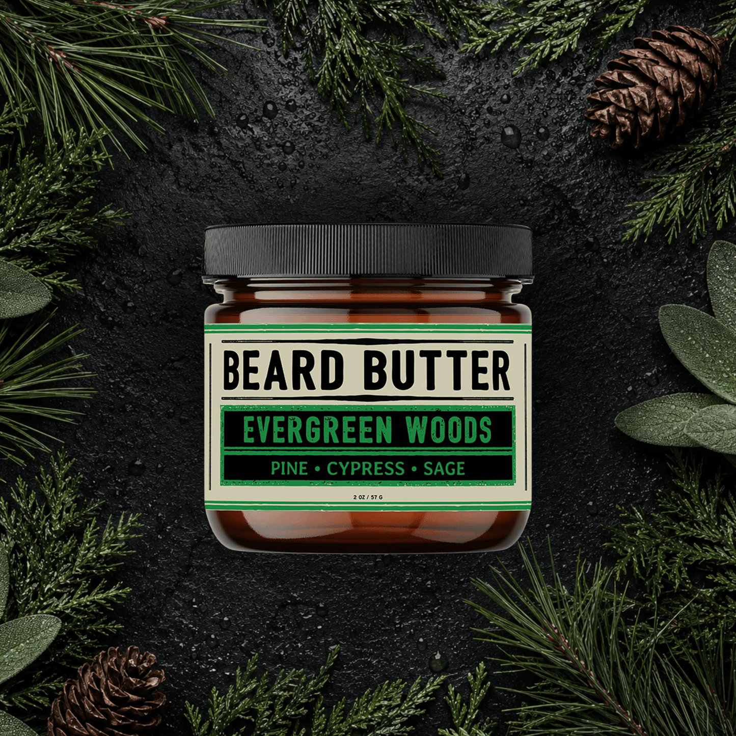 Evergreen Woods Beard Butter - Pine, Cypress, Sage