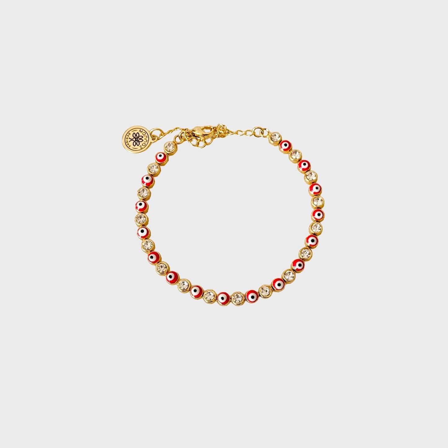 Evil Eye Tennis Bracelets  Zirconia-Gold
