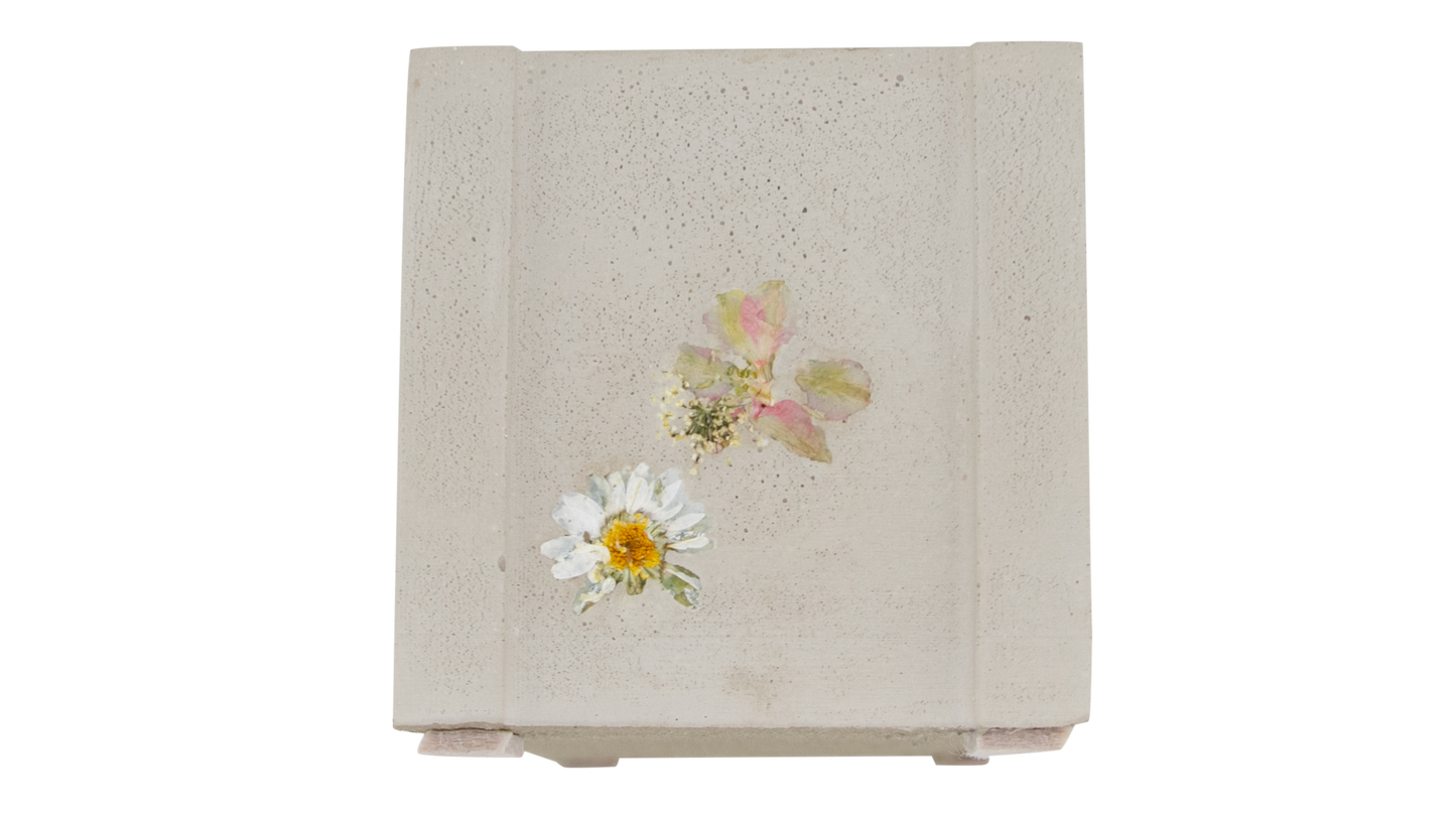 Flora Cinderblock Candle