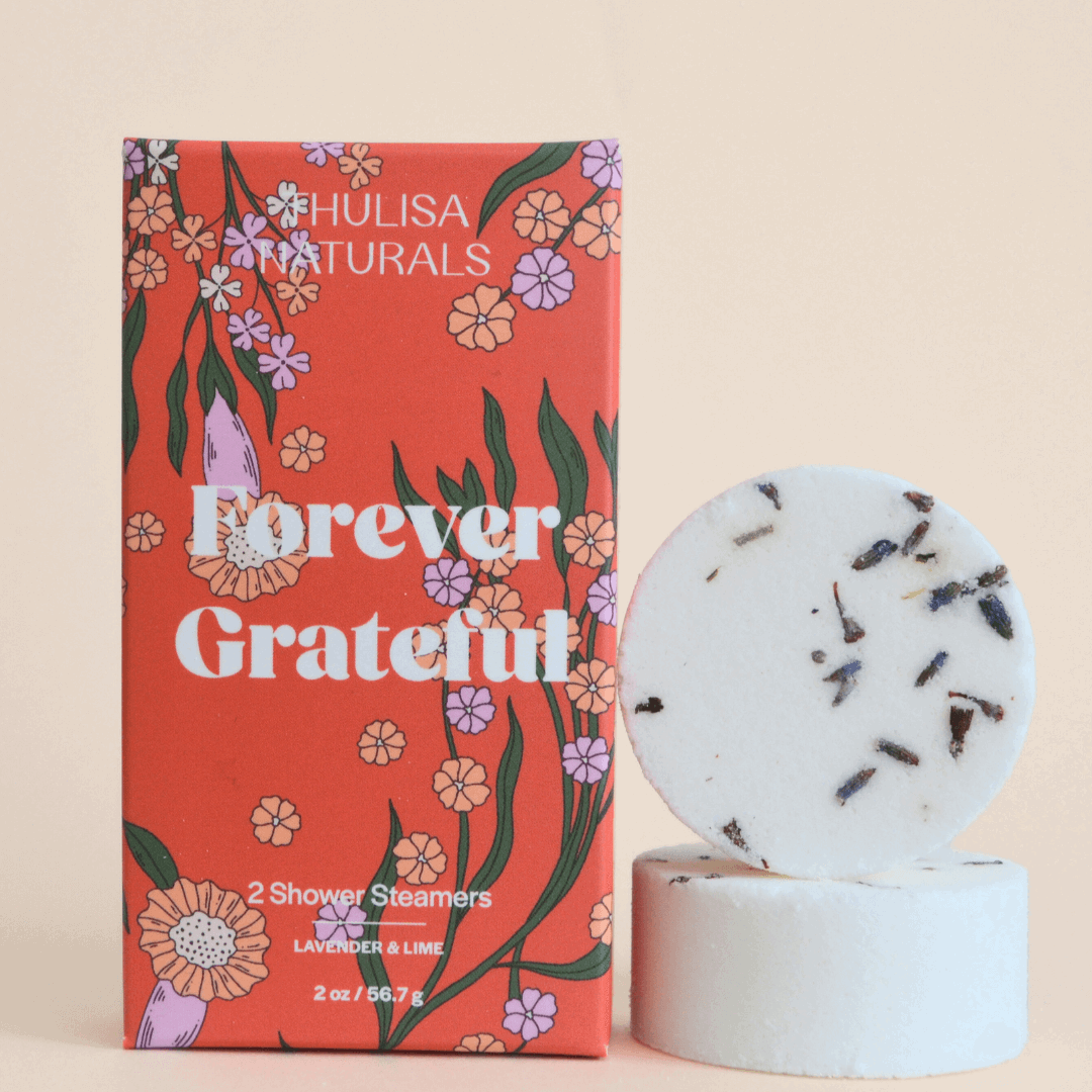 Forever Grateful Lemon Verbena Shower Steamer Gift Set