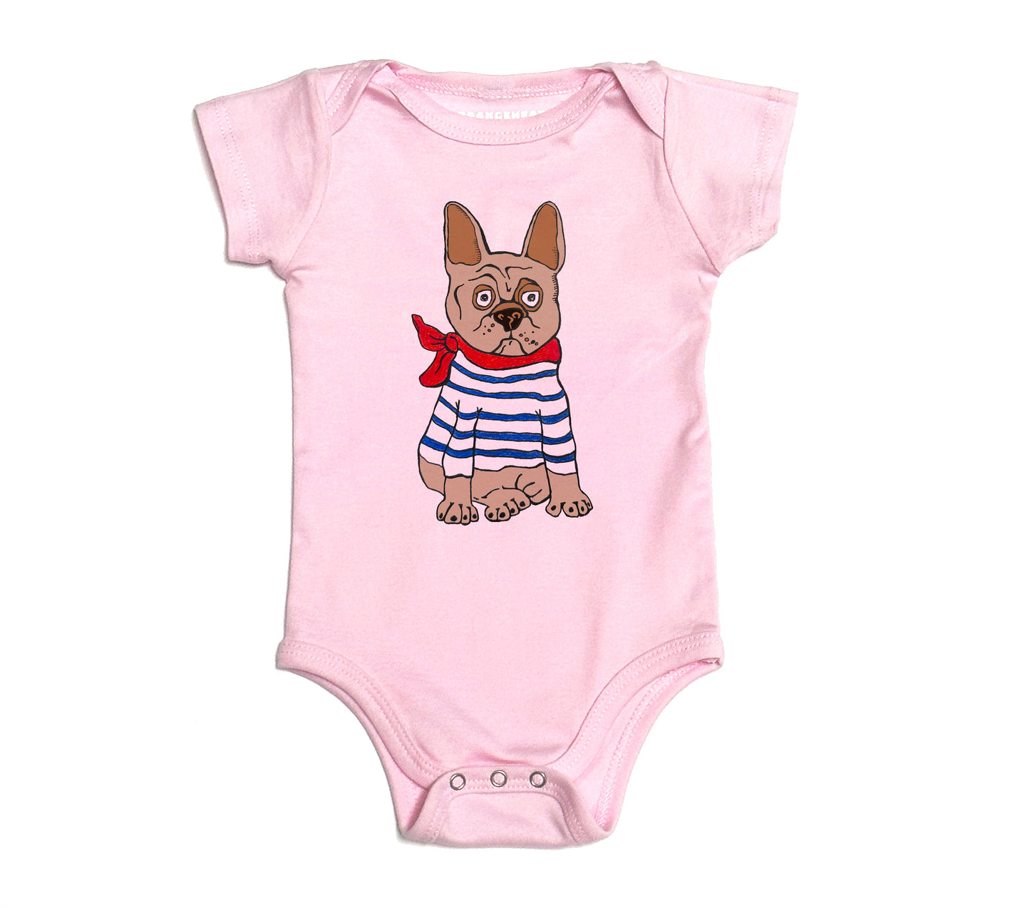 Frenchie - pink tee