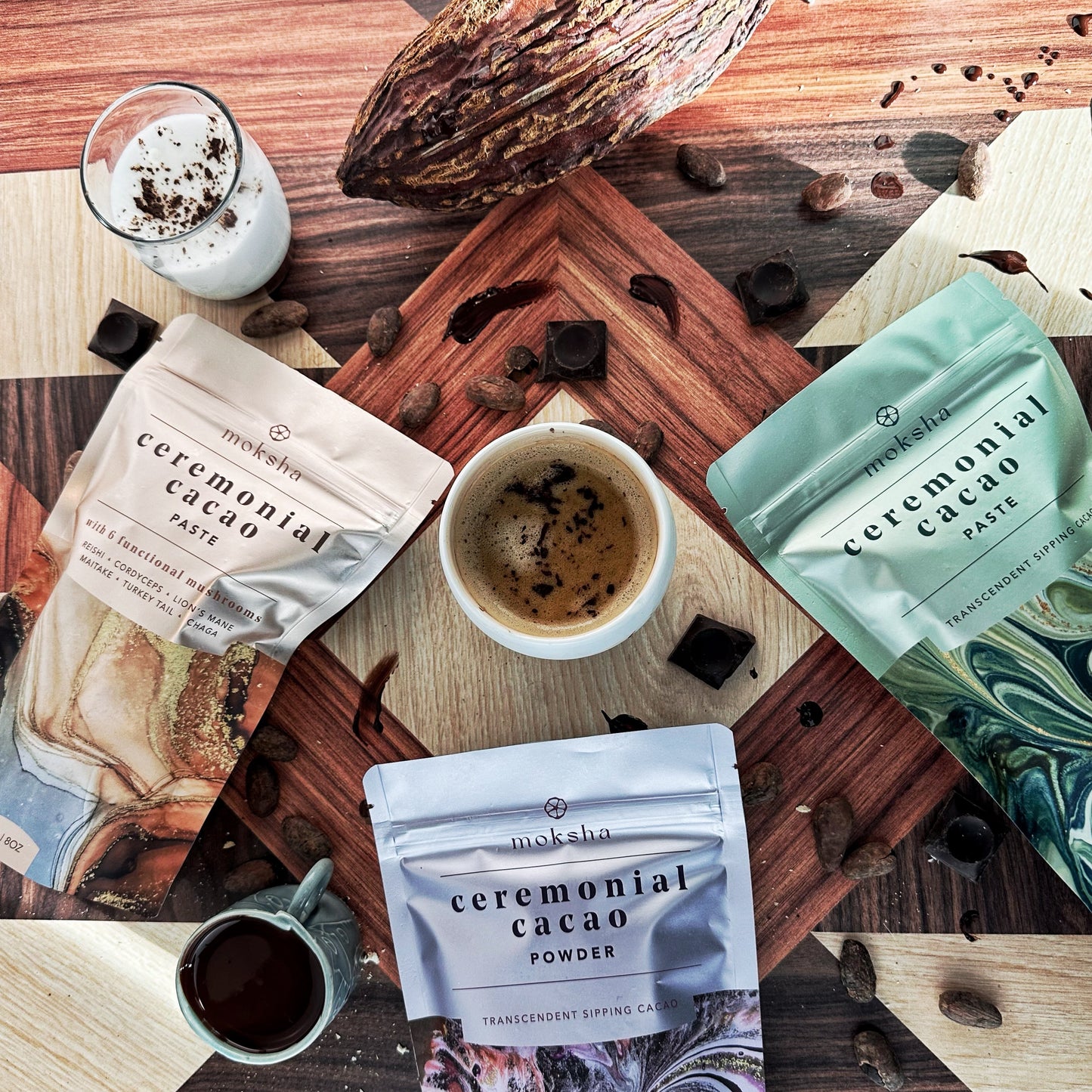 Forest Blend™ Ceremonial Cacao Paste with 6 Functional Mushrooms