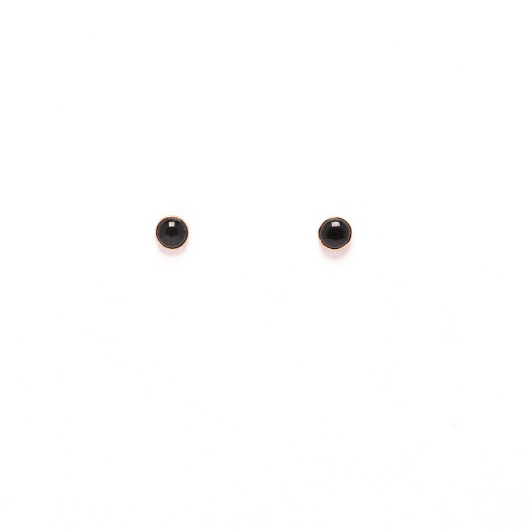 Gold Fill Onyx Stud Earrings