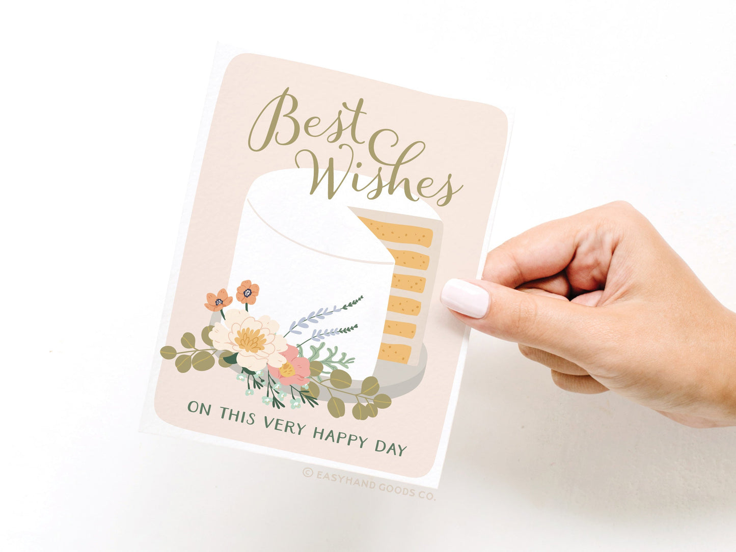 Best Wishes Cake Greeting Card
