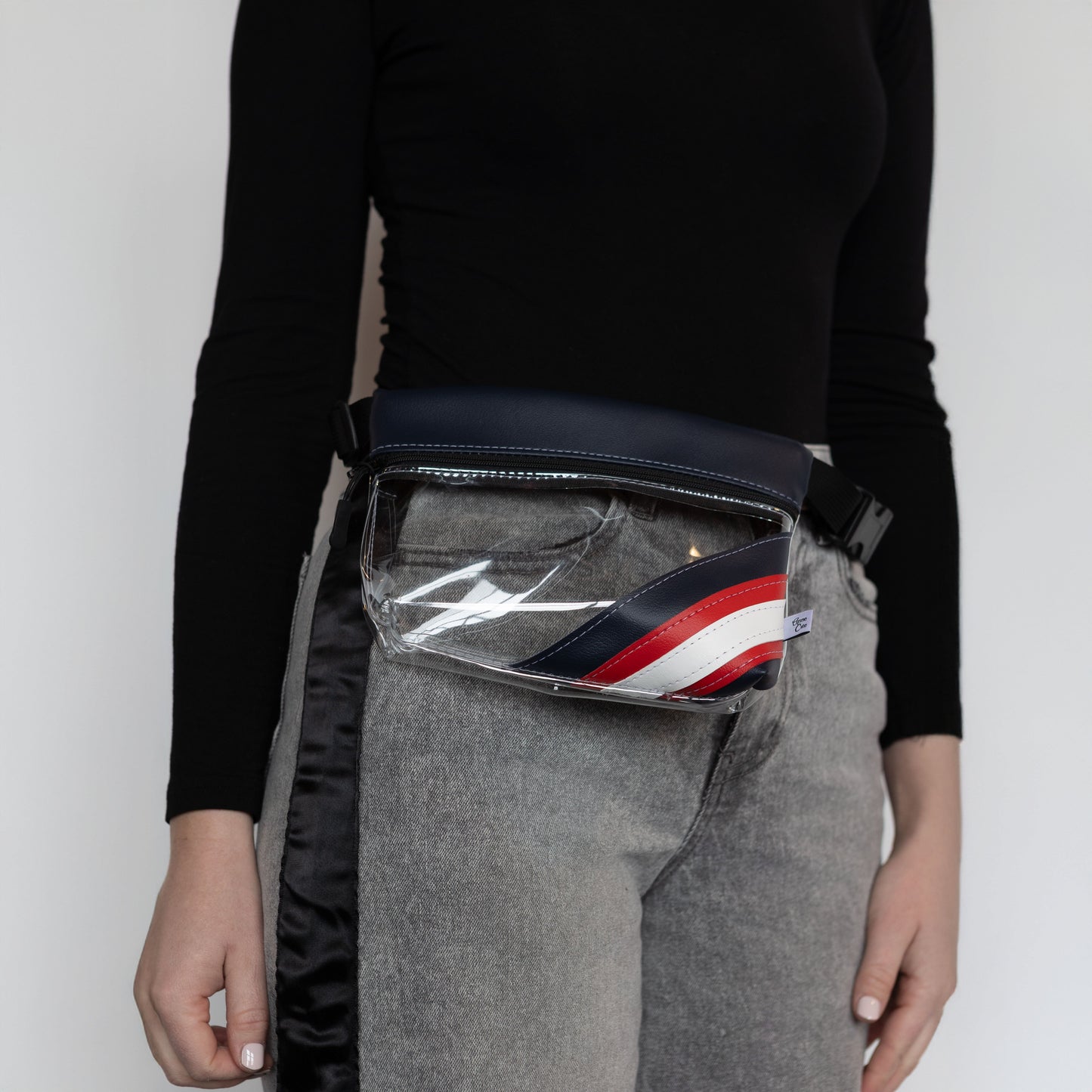 Basketball Arena Clear Stripe Game Day Fanny Pack