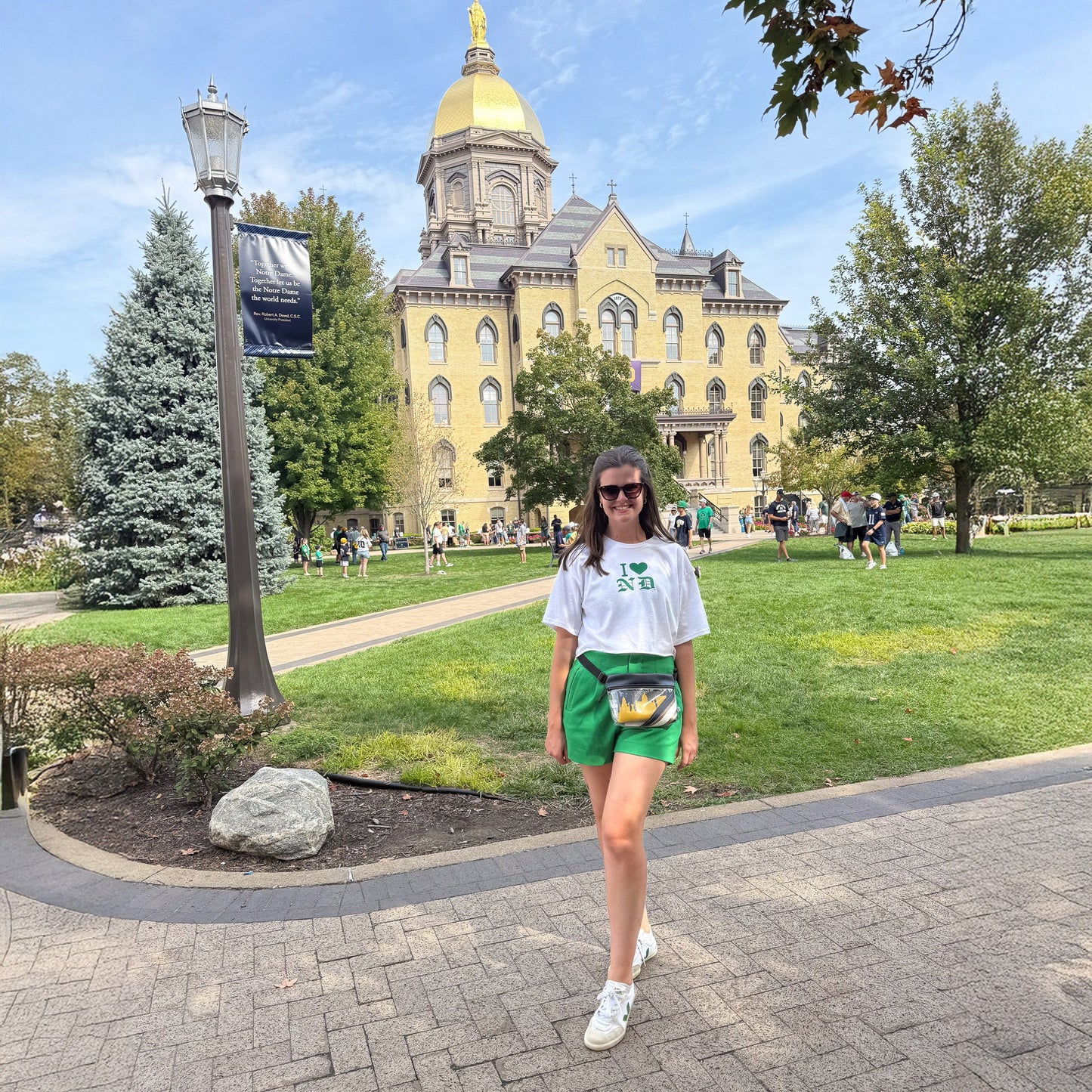 Collegiate Football Stadium Clear Stripe Game Day Fanny Pack