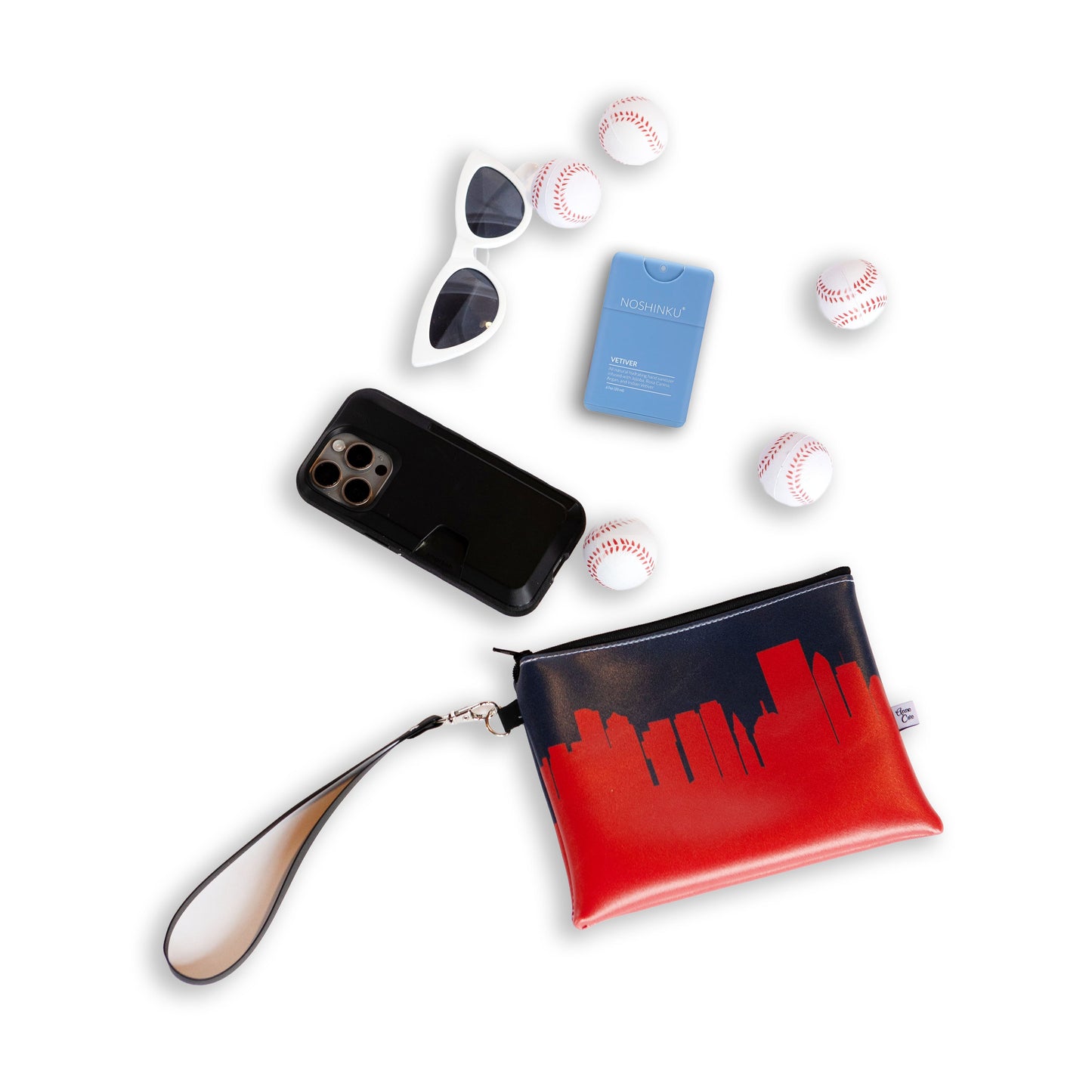 Baseball Ballpark Skyline Game Day Wristlet