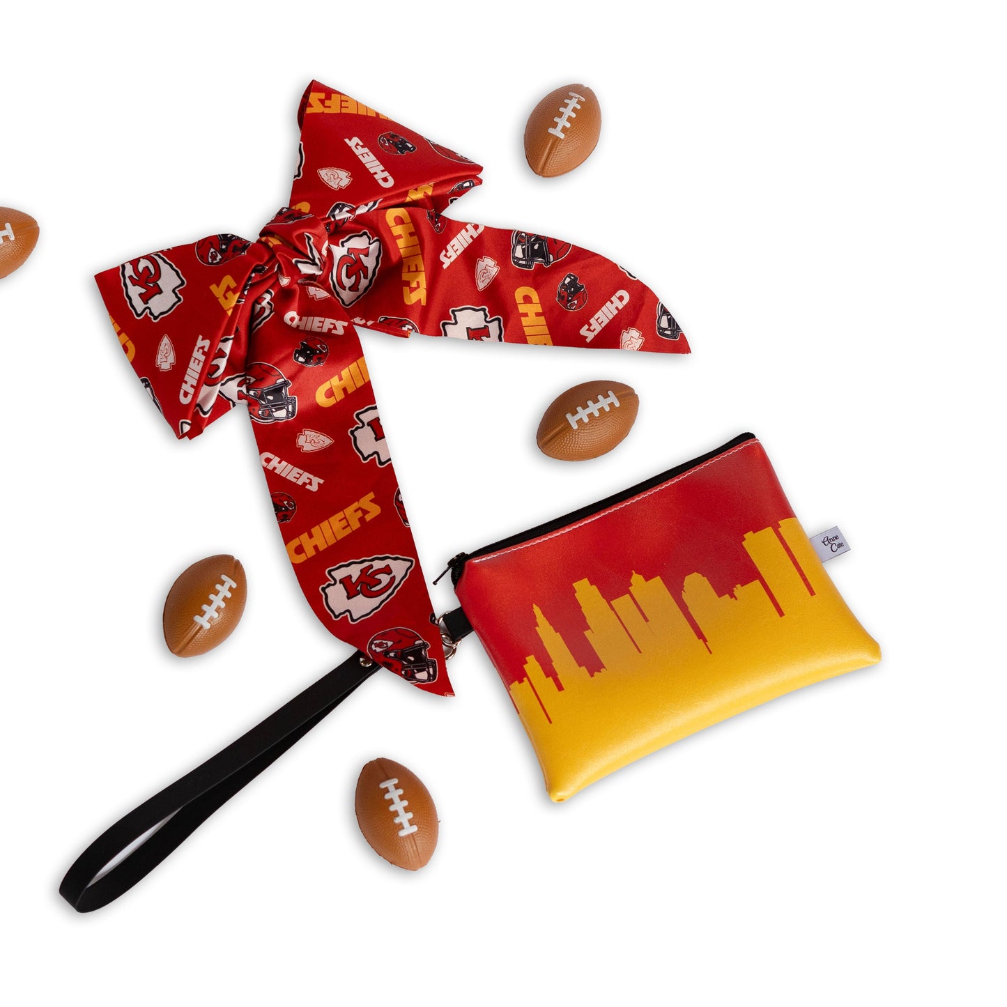 Football Stadium Skyline Game Day Wristlet