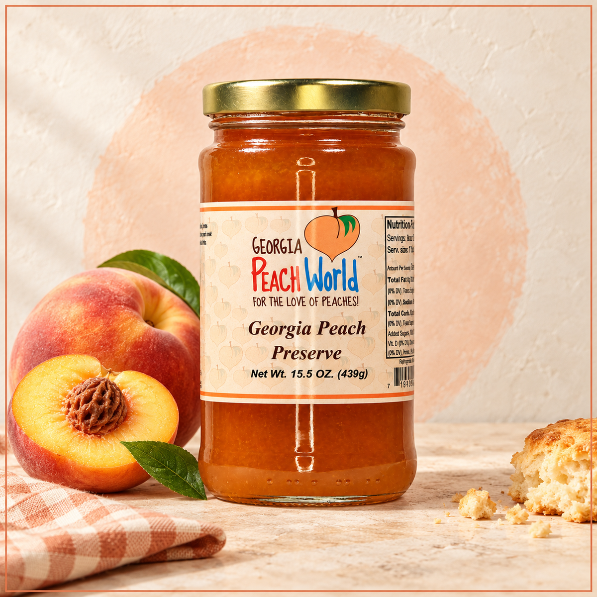 Georgia Peach Preserves 15.5 oz