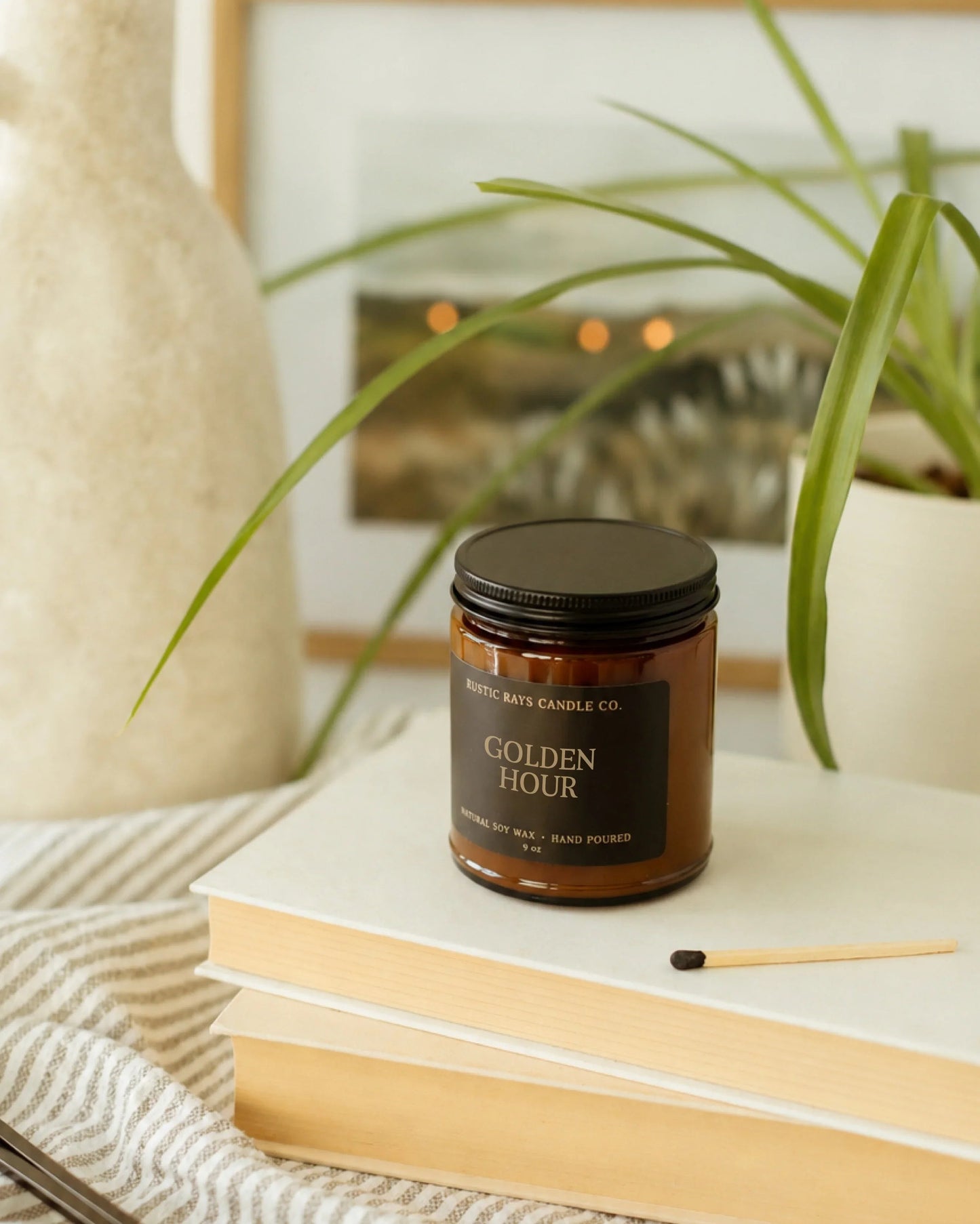 Golden Hour Candle | 9 oz Amber Jar