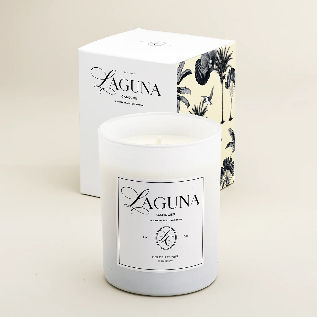 Golden Dunes Luxury Candle | Citrus Amber Cedarwood Scent