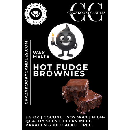 HOT FUDGE BROWNIES - Wax Melts, Scented Coconut Soy, 3.5oz