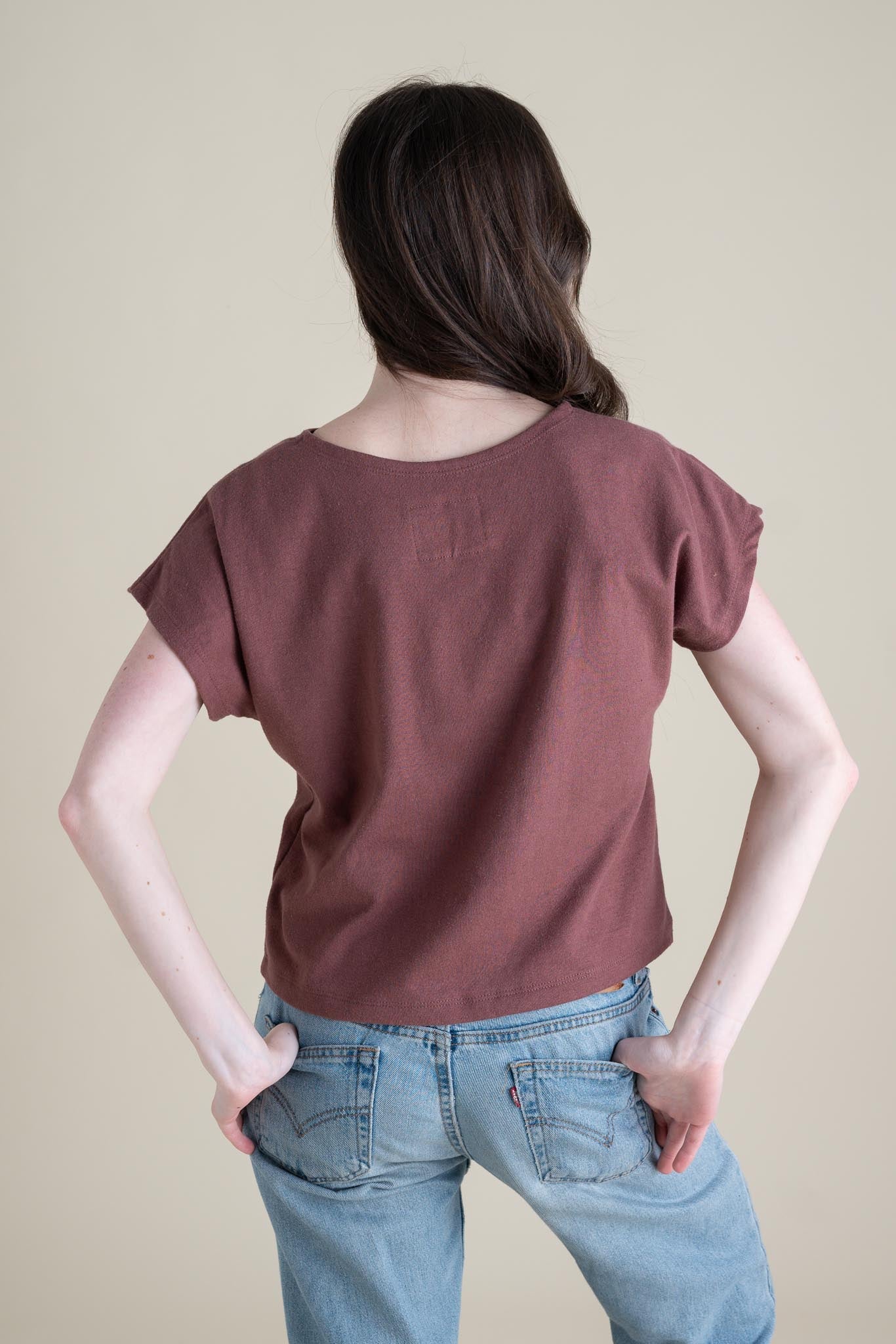 Saturday Tee (Updated) in Russet