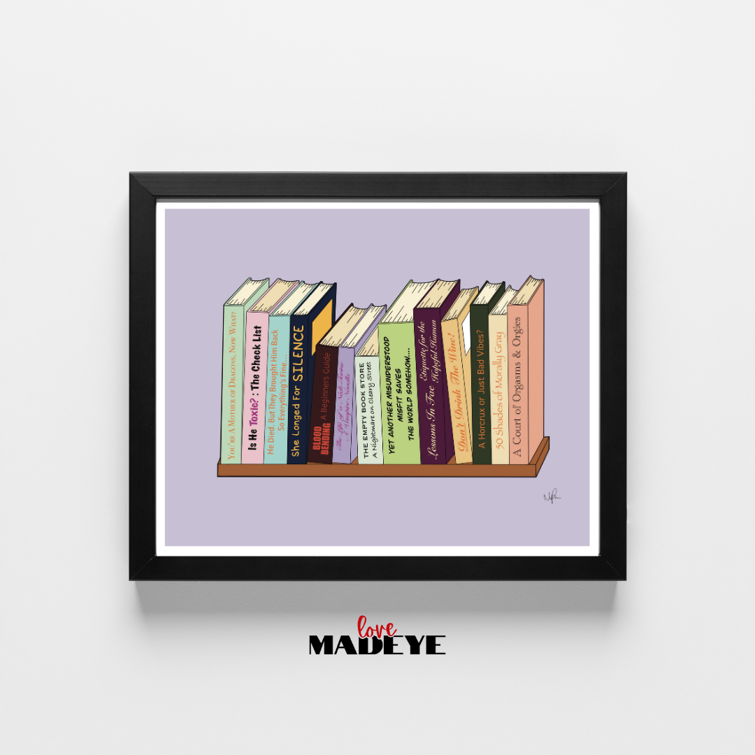 Her Bookshelf Print