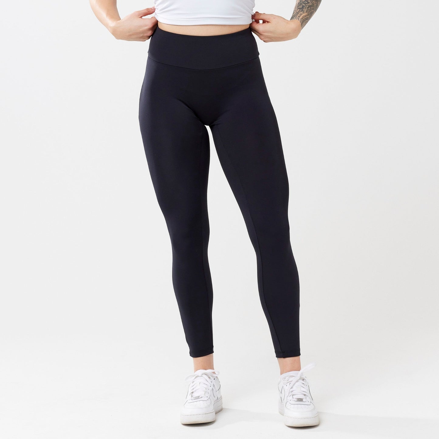 Risea - High-Rise Leggings - Black