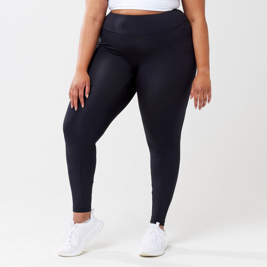 Risea - High-Rise with Pocket Leggings - Black