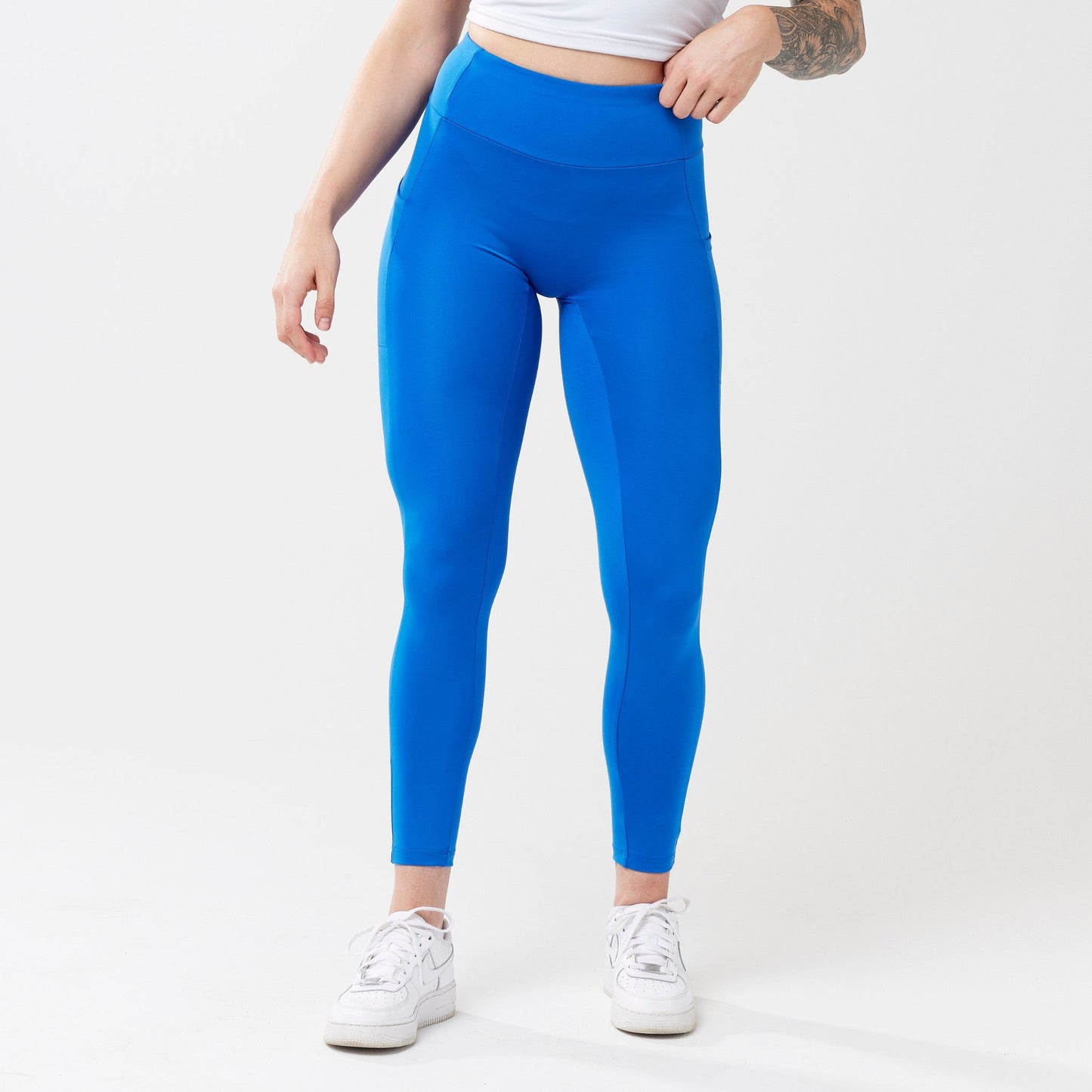 Risea - High-Rise with Pocket Leggings - Cobalt