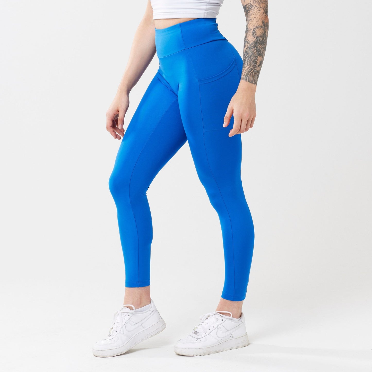 Risea - High-Rise with Pocket Leggings - Cobalt