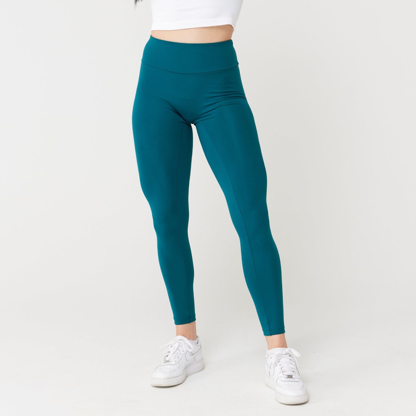 Risea - High-Rise Leggings - Rich Teal