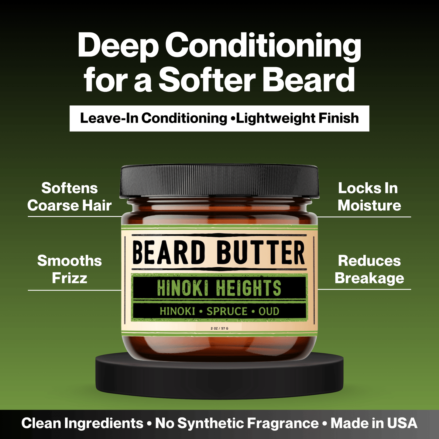 Hinoki Heights Beard Butter - Hinoki, Spruce, Oud