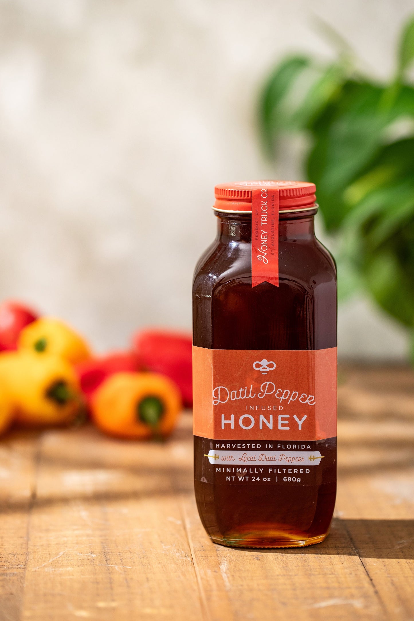 Raw Datil Pepper Infused Honey