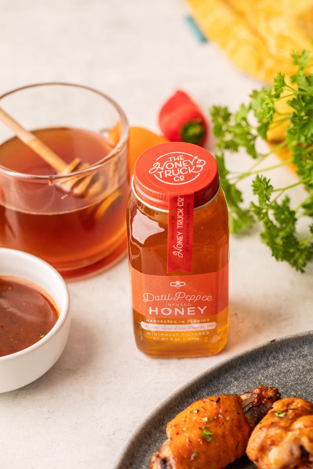 Raw Datil Pepper Infused Honey