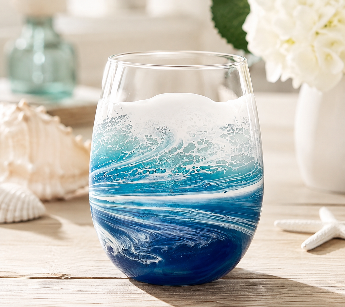 Coastal Stemless Wine Glass