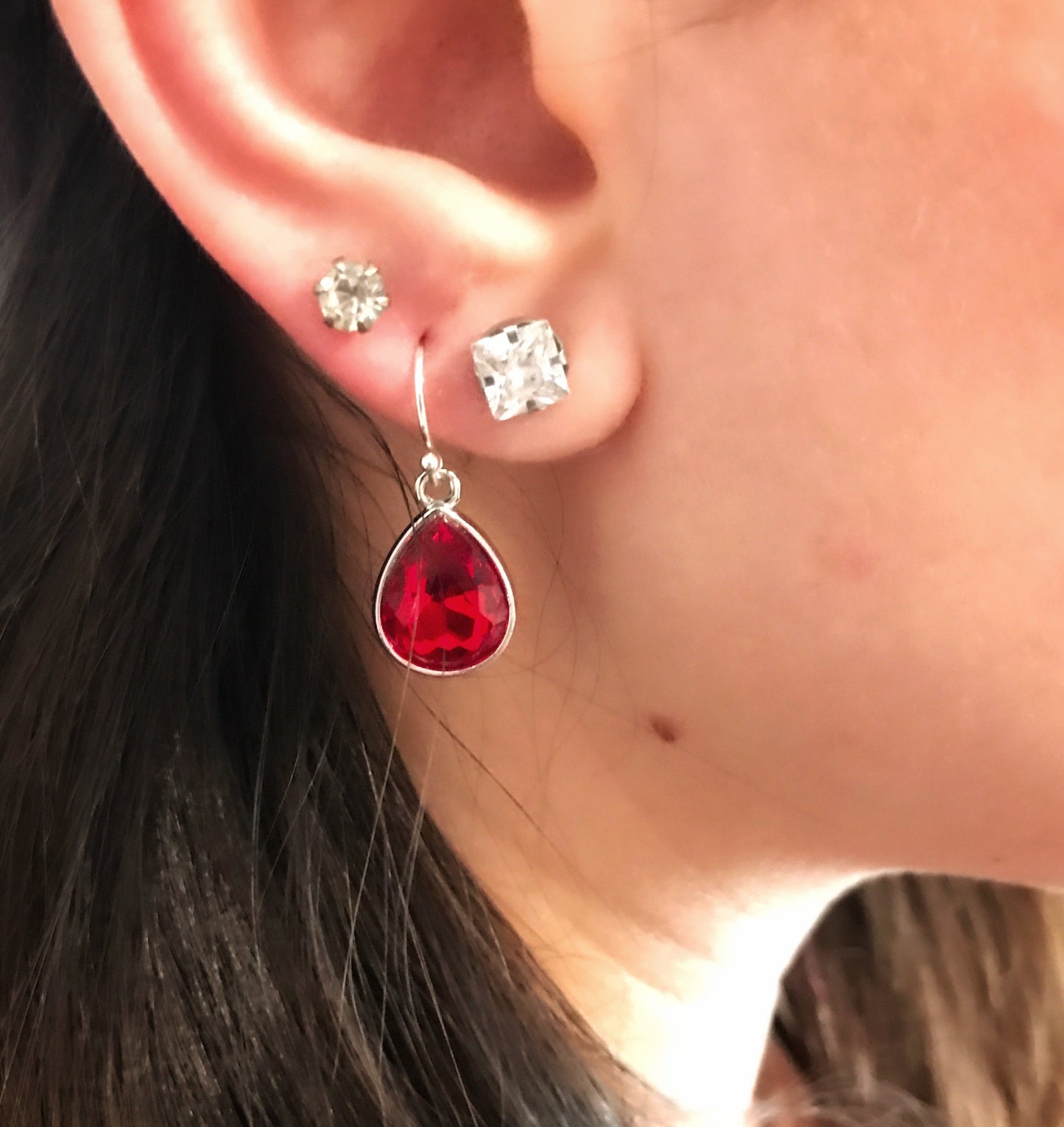 September Birthstone Earrings - Crystal Teardrop Earrings