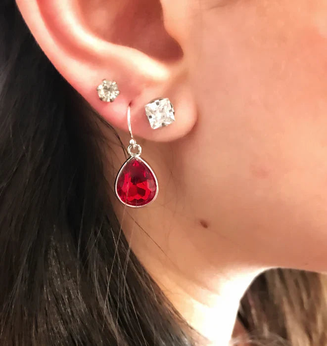 November Birthstone Earrings – Citrine Teardrop Crystal Earrings – 14k Gold Filled Dangle Earrings Gift for Her