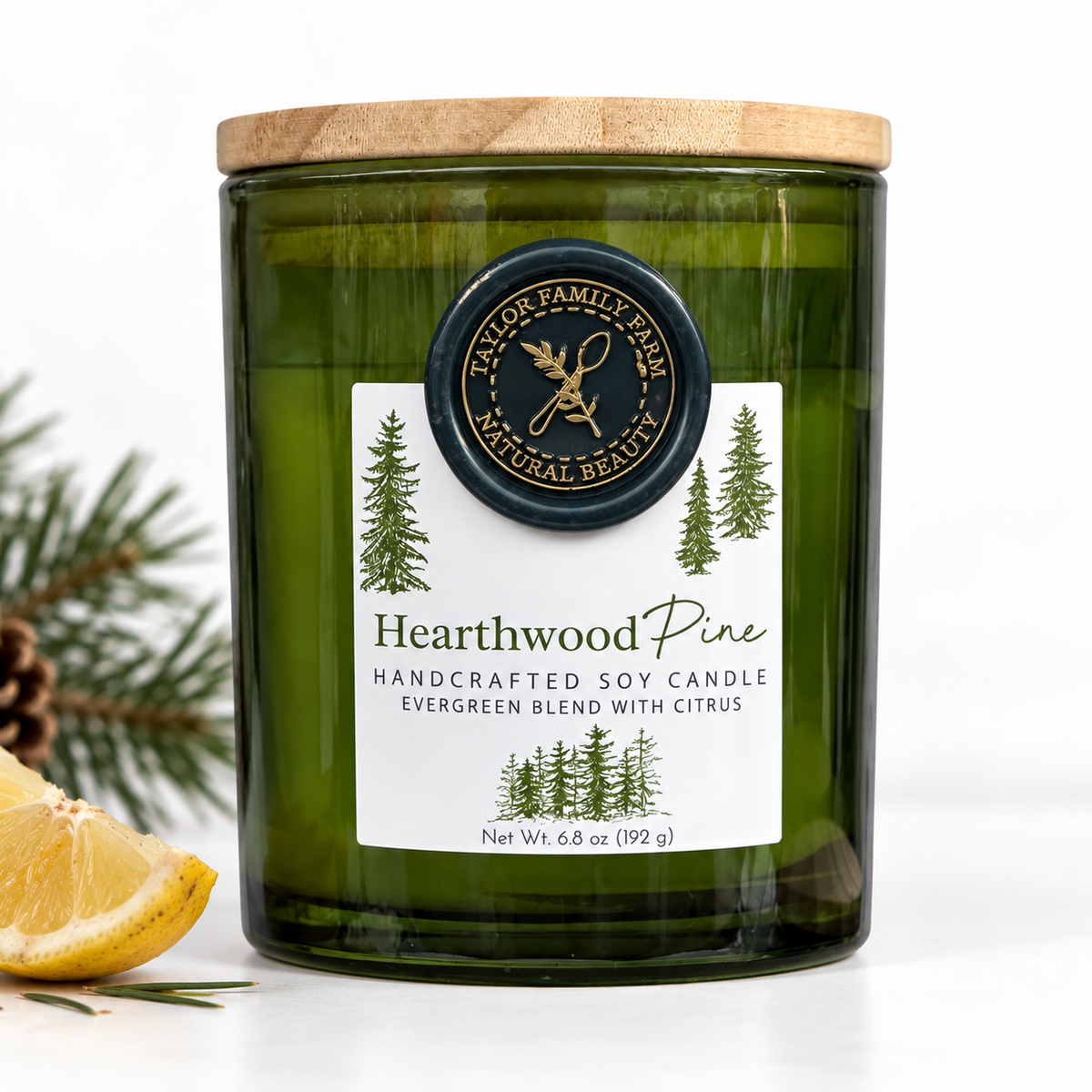 Hearthwood Pine Soy Candle