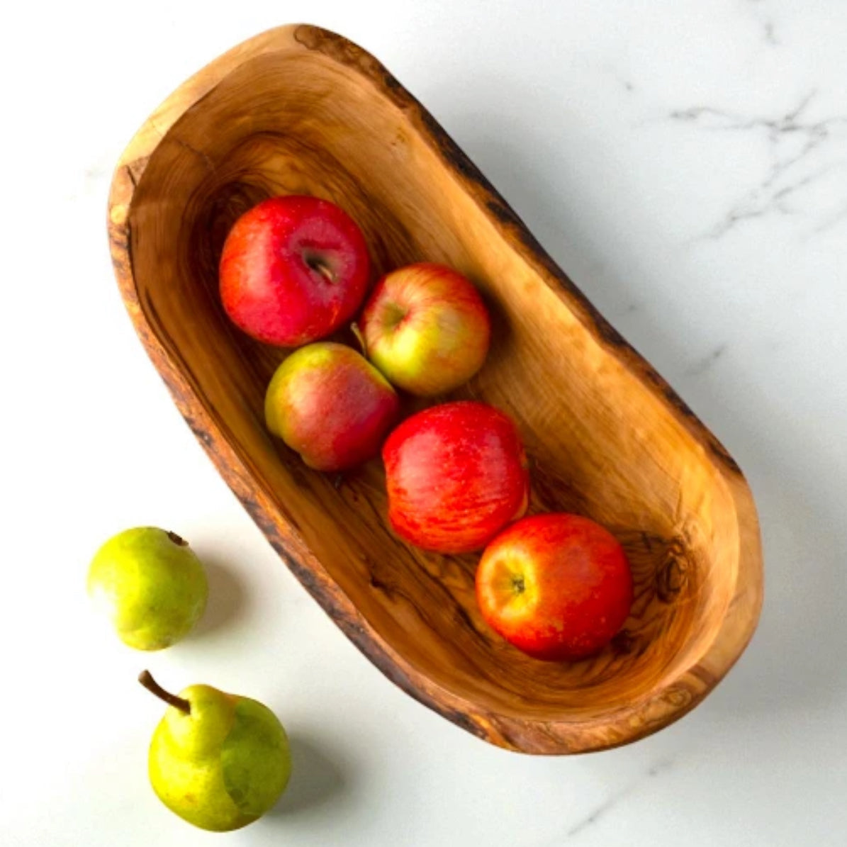 Large Olive Wood Fruit Bowl