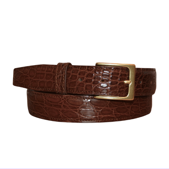 Full Skin Belt, Cognac Matte
