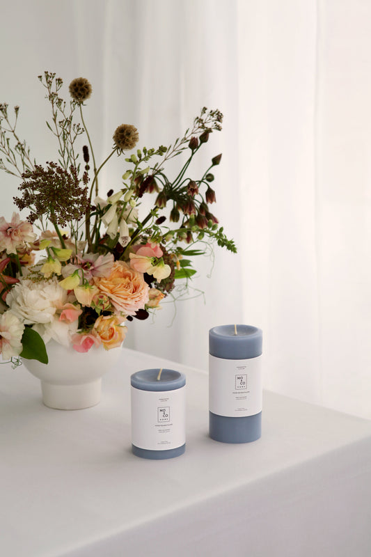 Bluebell | Beeswax Pillar Candle