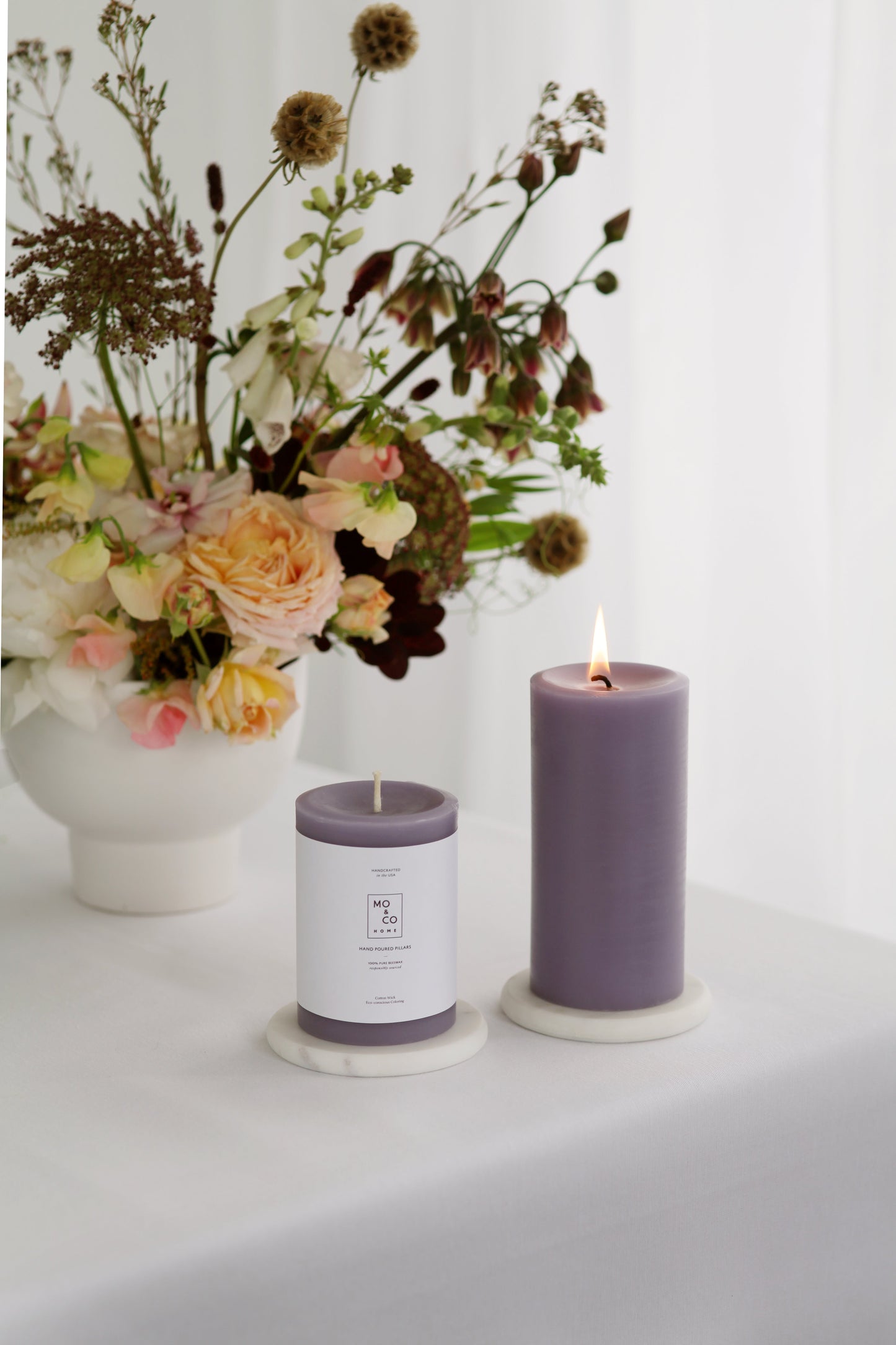 Lavender | Beeswax Pillar Candle