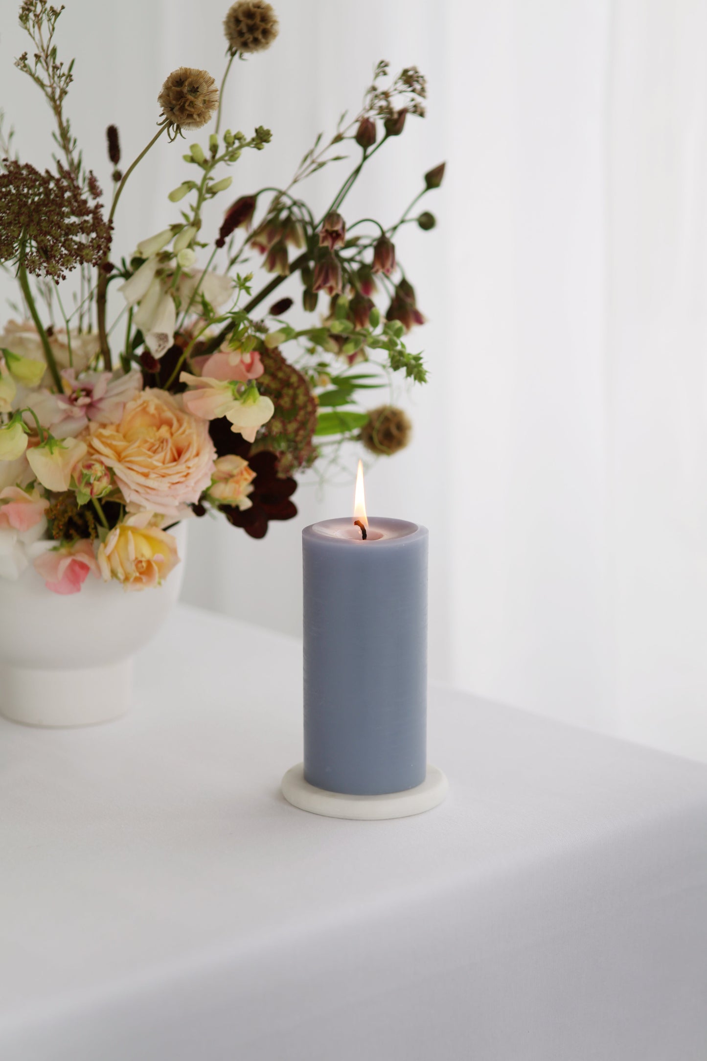 Bluebell | Beeswax Pillar Candle