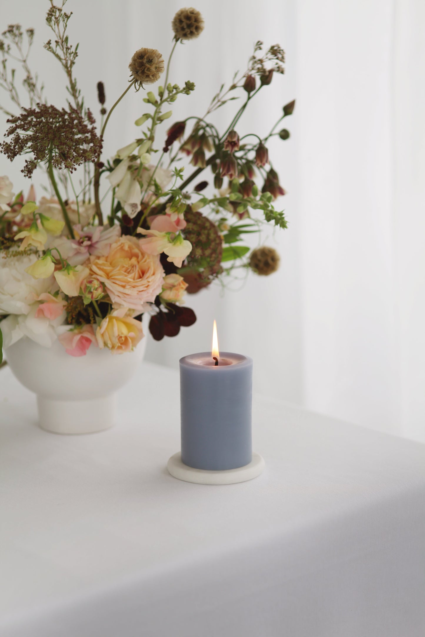 Bluebell | Beeswax Pillar Candle