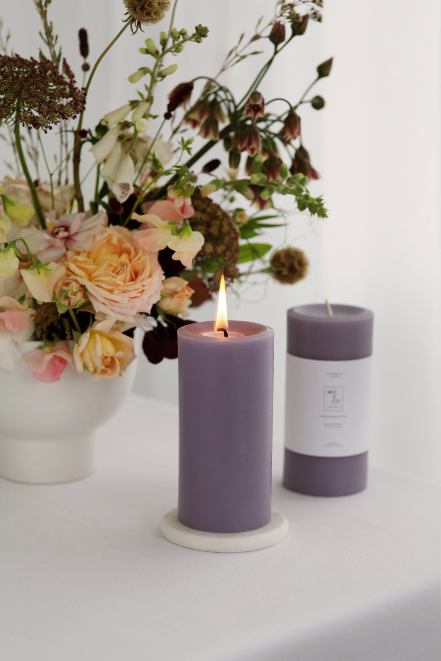 Lavender | Beeswax Pillar Candle