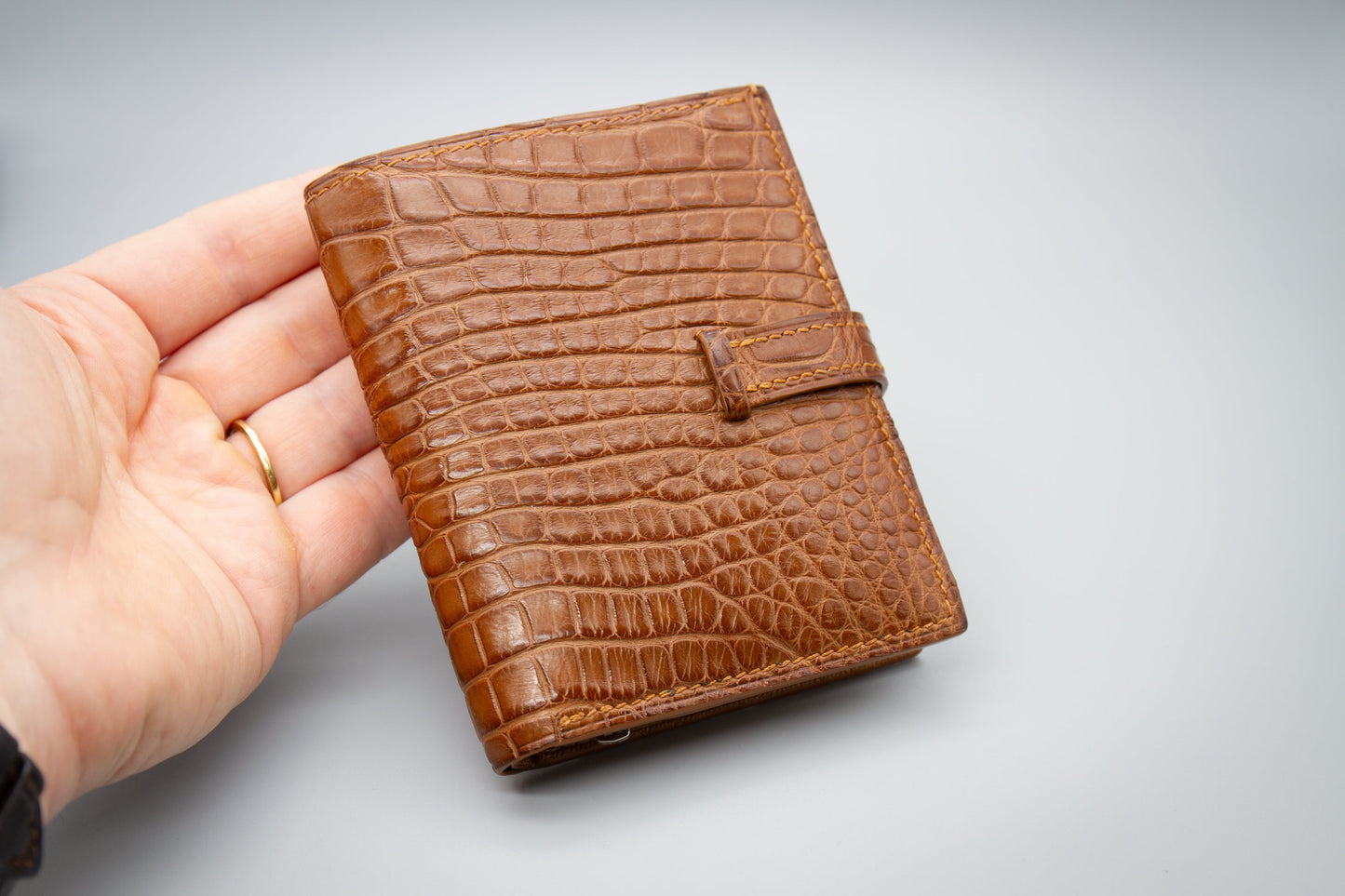 Small Alligator Leather Wallet for Women