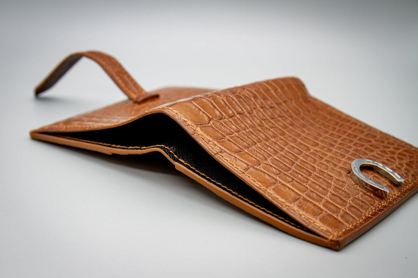 Small Alligator Leather Wallet for Women