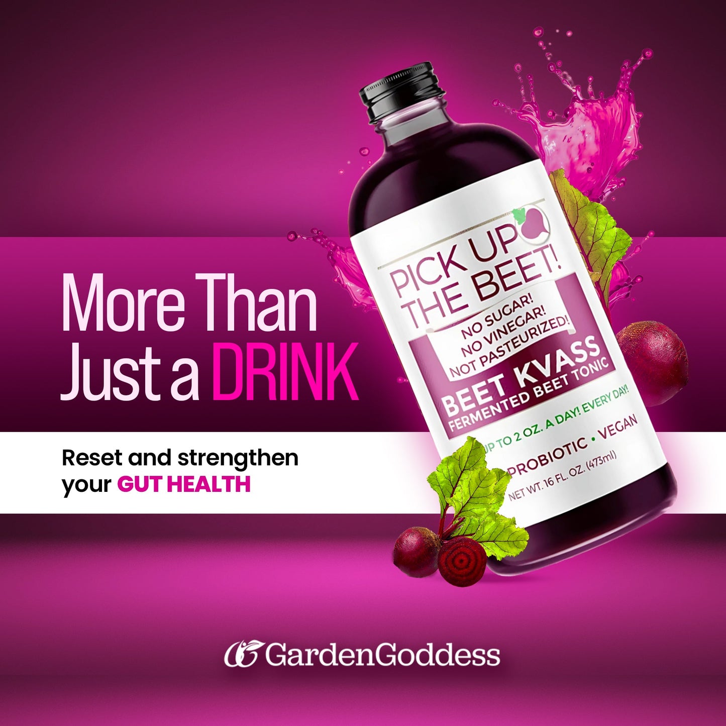 32oz Organic Beet Juice Kvass