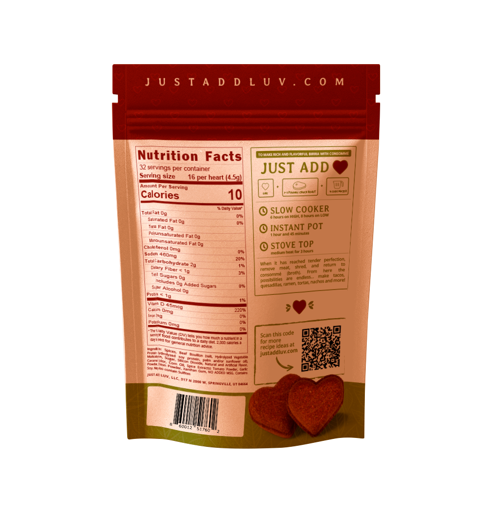 Birria Luv Bombs (2 per bag) Medium (Picante) with Rich Flavor