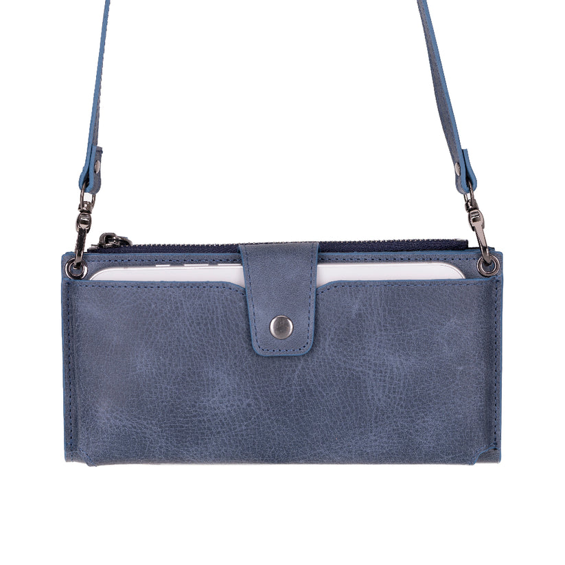 Kaycee Leather Women's Cell Phone Wallet with Strap