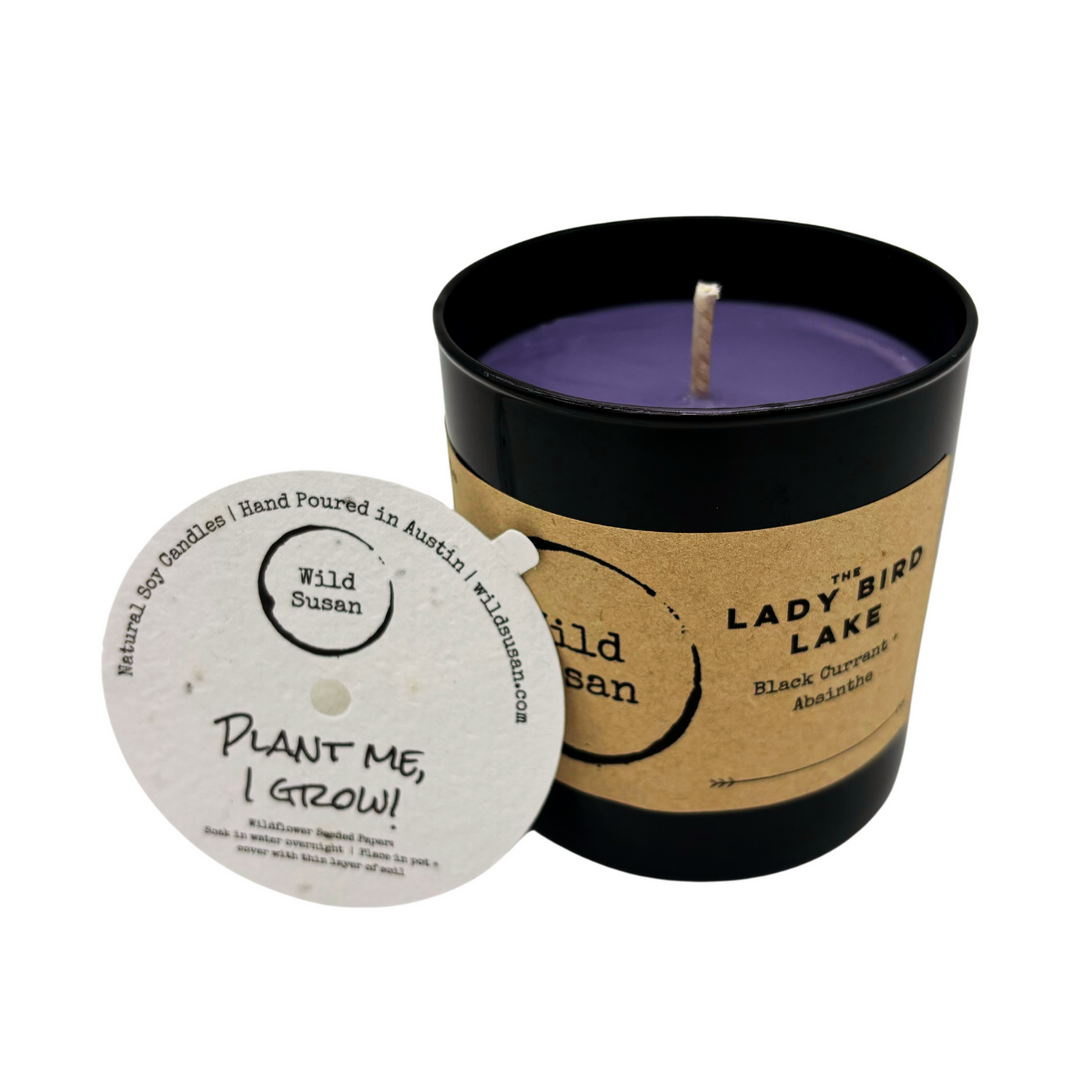 Lady Bird Lake [Black Currant + Absinthe] Soy Candle
