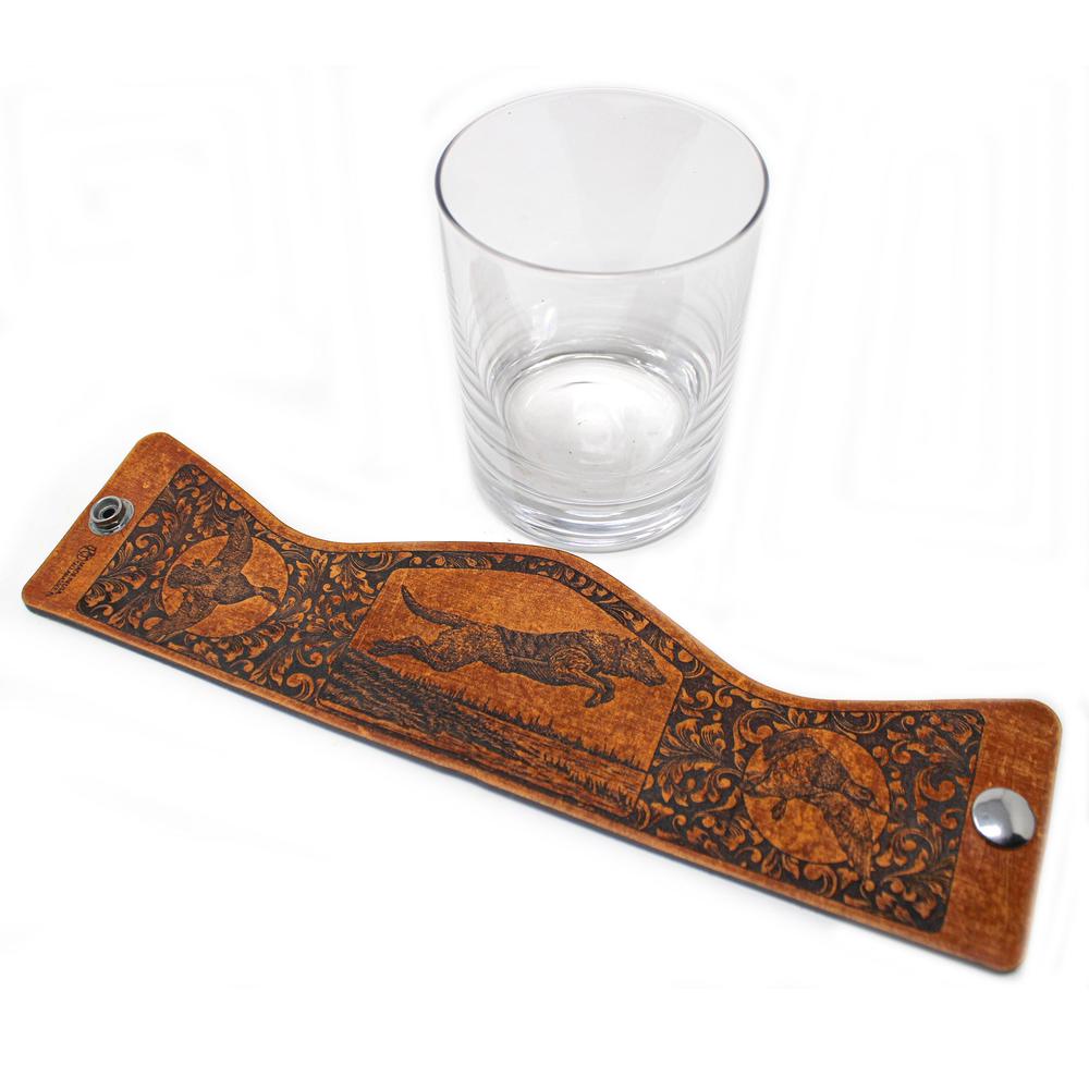 Handcrafted Leather Wrapped Whiskey Glass | Leaping Lab